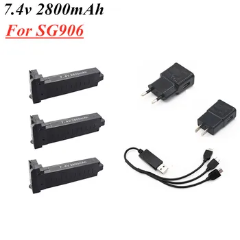 

Original battery + Charger for SG906 GPS Four-axis Quadcopter Spare Parts 7.4v 2800mAh RC Camera Drone Rechargeable Lipo Battery