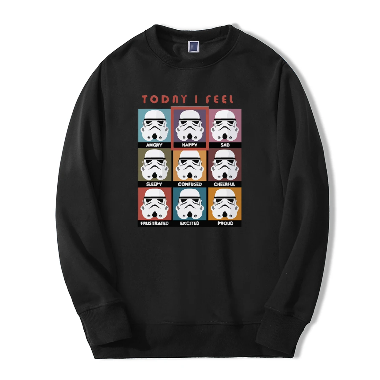 Fashion Today I Fell Happy Star Wars Hoodies Men 2019 Spring Winter Men Sweatshirt Fleece Tracksuit Warm fitness casual pullover