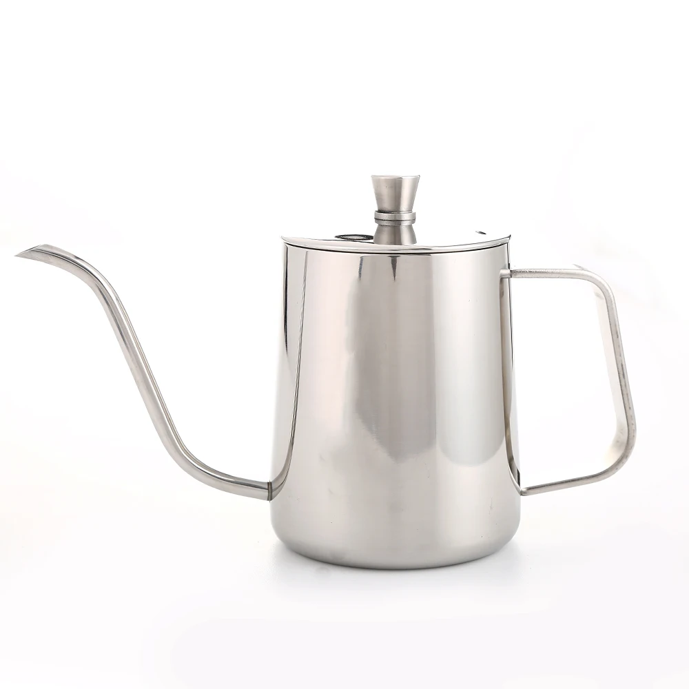 20oz Премиум залить капельного чайник из нержавеющей стали тефлоновый длинные