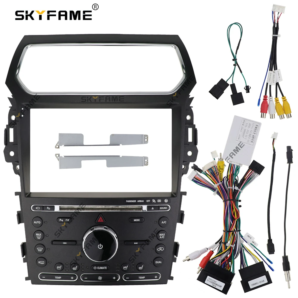 niebla tóxica Responder físico SKYFAME Car Fascia Frame Adapter Canbus Box Decoder For Ford Explorer 2011  2019 Android Radio Audio Dash Fitting Panel Kit|Fascias| - AliExpress