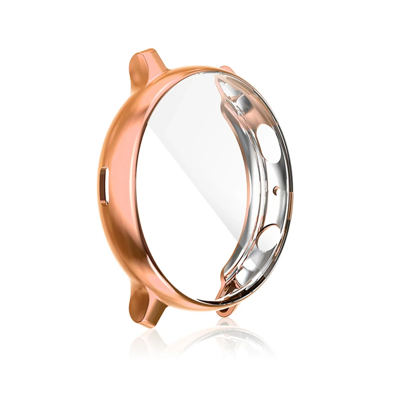 Rose gold Чехол для часов из ТПУ для samsung Galaxy watch active чехол для часов active 2 44 мм 40 мм защитный чехол для экрана с полным покрытием - Цвет: Rose gold