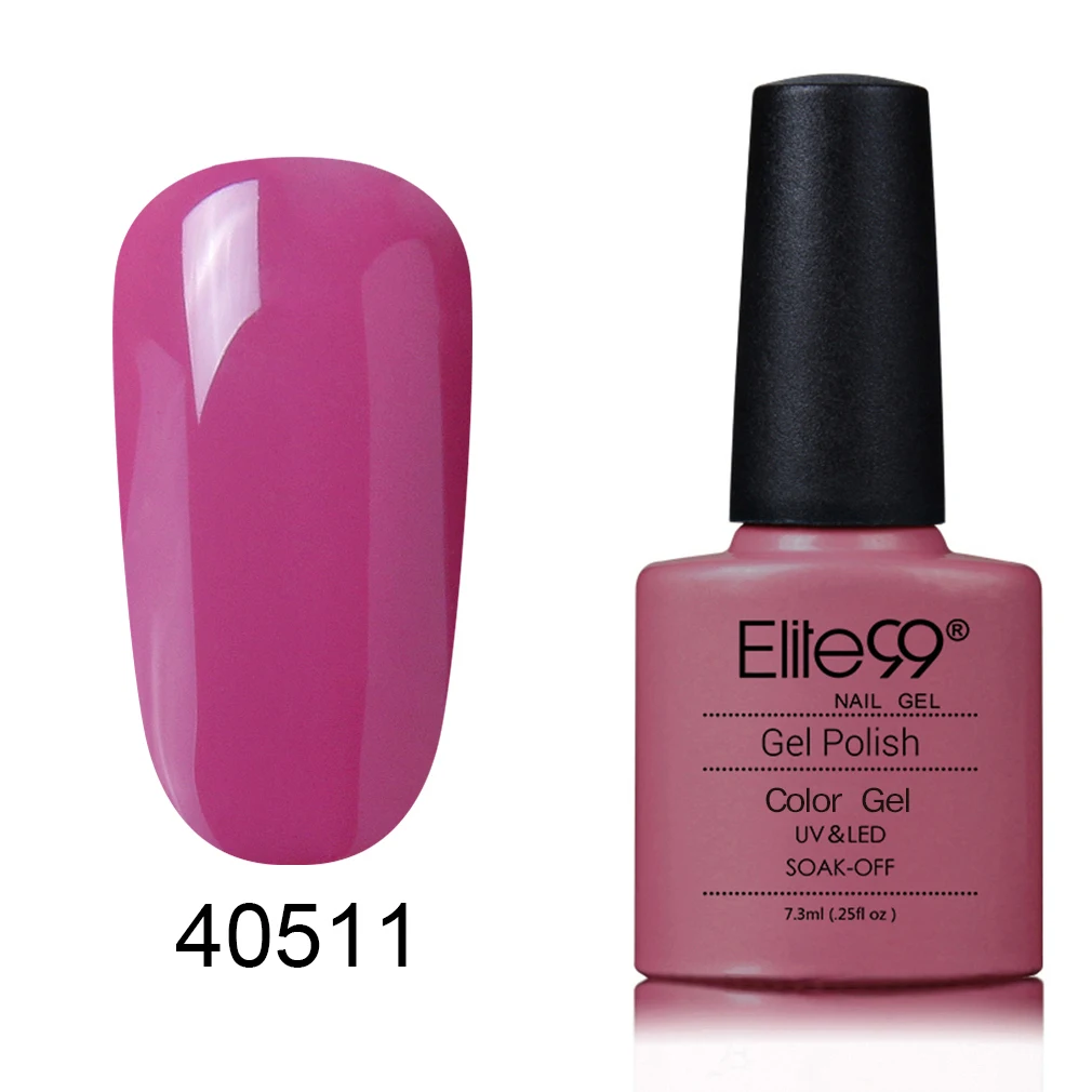 Elite99 Гель-лак для ногтей Дизайн ногтей советы 79 горячая Распродажа цвет 7,3 мл VENALISA впитываемый органический УФ светодиодный Гель-лак для ногтей - Цвет: 40511