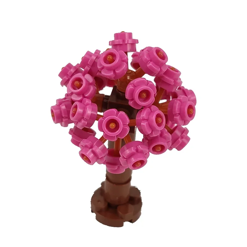 MOC Plants The Mushroom Pine Tree Flowers Building Blocks Toys for Children Assemble Blocks DIY Gifts Kids Toy 12
