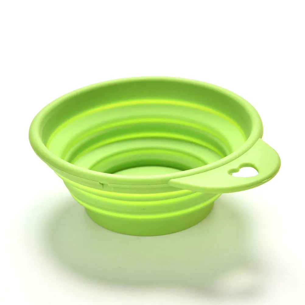 Pet Portable Silicone Collapsible Foldable Feeding Bowl Water Dish Feeder