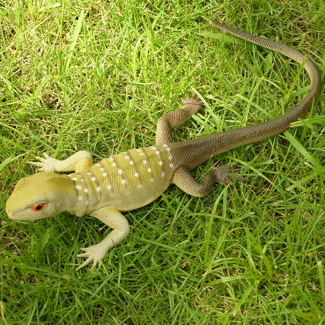 Soft Rubber Reptile Model Toys, Simulation Lizards, Squeaking and Vocal Lizards, Animal Tricky Vent Toys Squishy 3