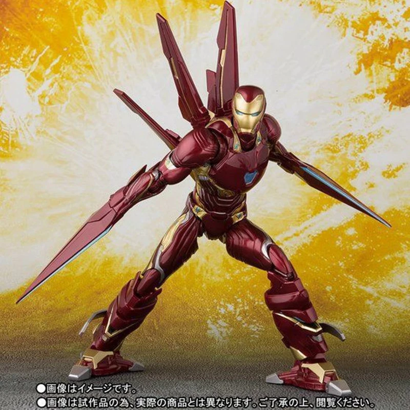 Marvel 6 "Железный человек MK50 фигурка игрушки Ironman Nano Mark 50 Tony Stark KO's SHF Мстители Endgame Бесконечность военные игрушки Кукла 16 см