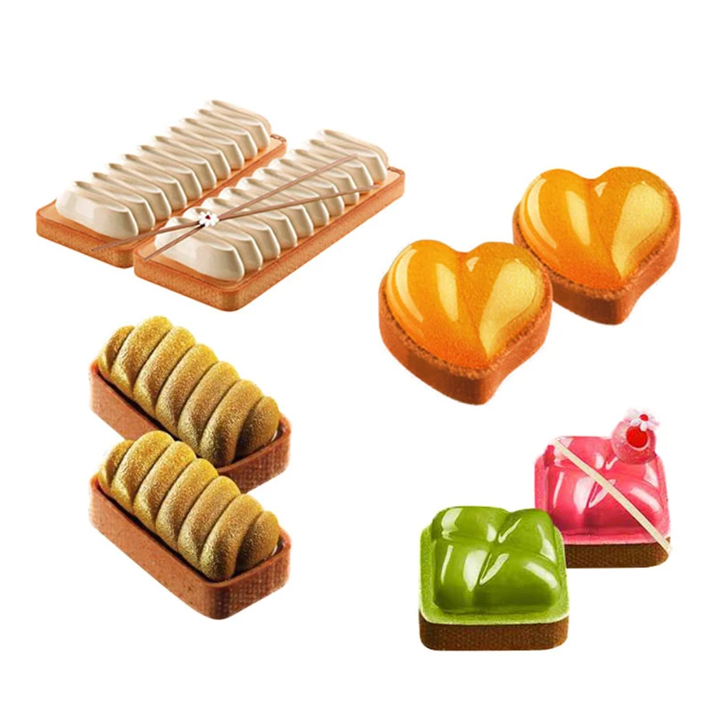 

SILIKOLOVE Heart Square Silicone Cake Mold For Baking Decorating Tools Bakeware Moulds Jelly Cupcake Truffle Forms