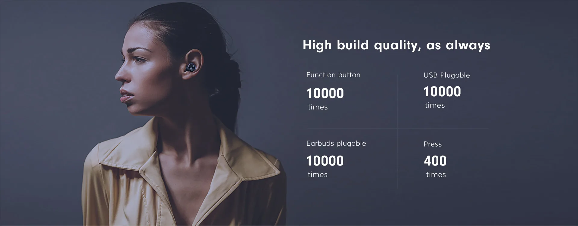 Bluetooth Earbuds with Qualcomm QCC3020 APTX