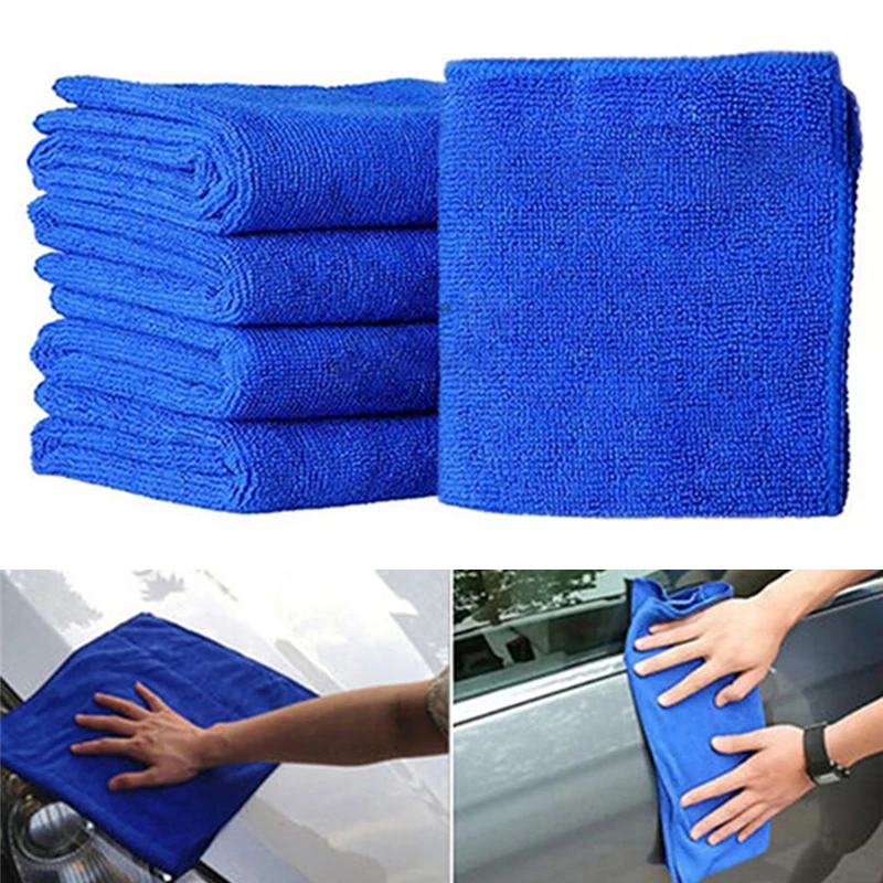 10Pcs Car Accessories Car Wash Cleaning Thicken Microfiber Cleaning