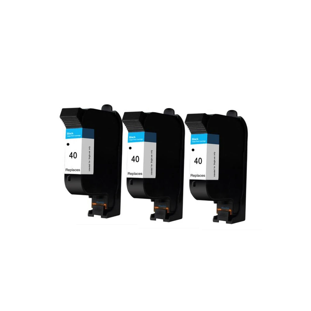 3x 51640A с черными чернилами картриджи совместимые для hp40 40 Designjet 488CA 650c 1200C 230 250c 330 350c