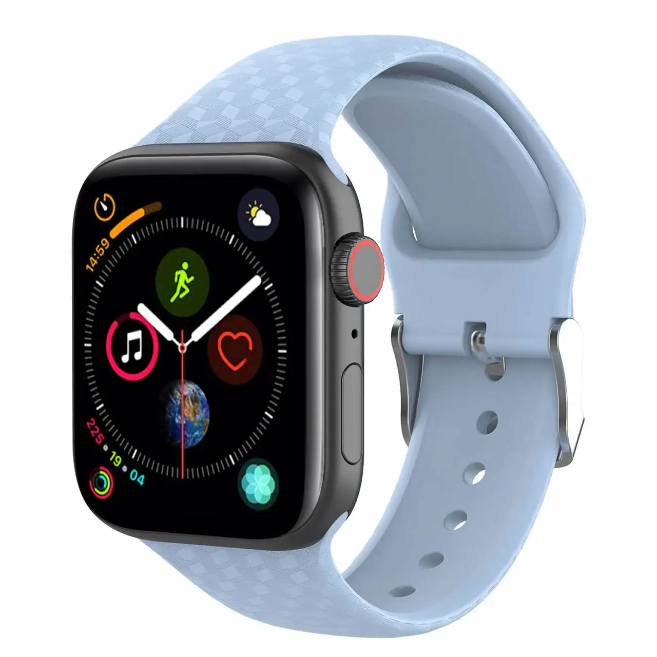 3D Texture Strap for Apple watch band 4 44mm 40mm iwatch band 38mm 42mm Sport Silicone watchband bracelet Apple watch 5 4 3 2 44