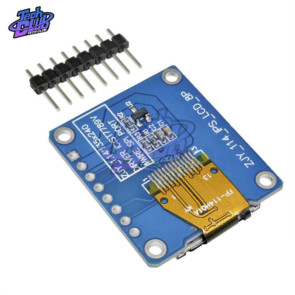 1,14 дюймов ips OLED дисплей модуль ЖК-экран 135*240 RGB TFT для Arduino ST7789 ЖК-плата SPI полноцветный HD OLED 8pin DIY