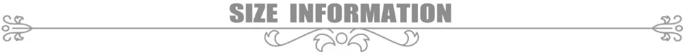 SIZE  INFORMATION