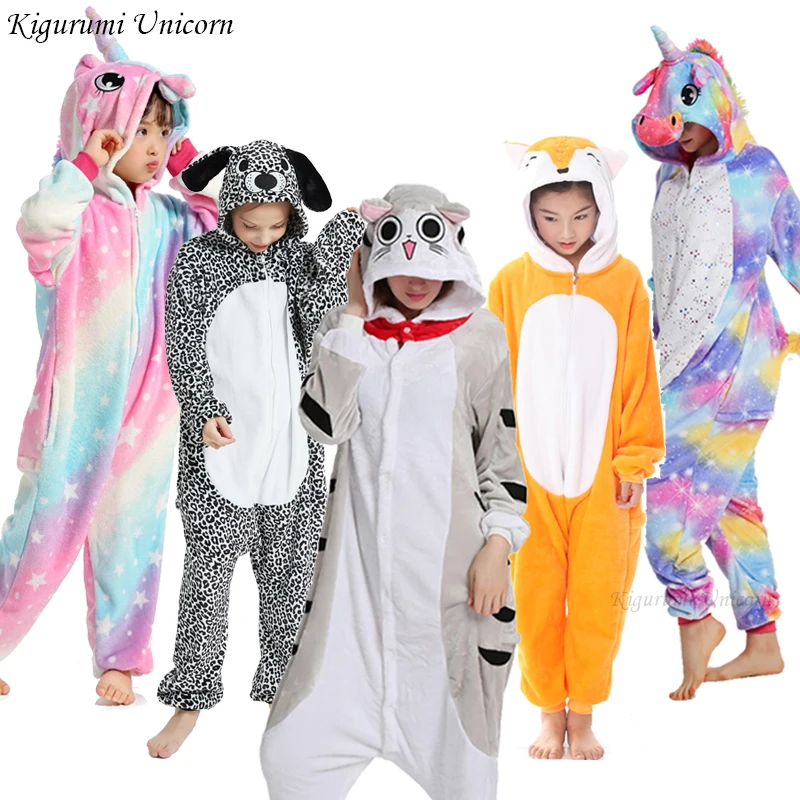 suave y cálida para el hogar-LA61 Pijama de unicornio para niñas para viñetas de animales ropa de dormir totalmente de franela suave y cálida para el hogar-LA61 Pijama de unicornio para niñas para viñetas de animales ropa de dormir totalmente de franela