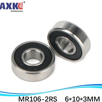 

AXK Free Shipping MR106ZZ MR106-2RS SMR106ZZ SMR106-2RS 6X10X3mm Deep groove Ball Bearings MR106 / L-1060 ZZ MR106 RS MR106-2RS