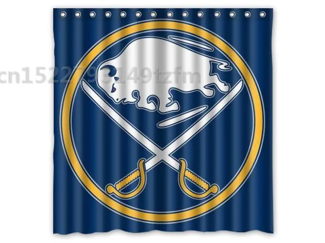 Водонепроницаемая занавеска для душа s buffalo sabres, занавеска для душа, полиэфирная ткань, занавеска для ванной комнаты с 12 крючками