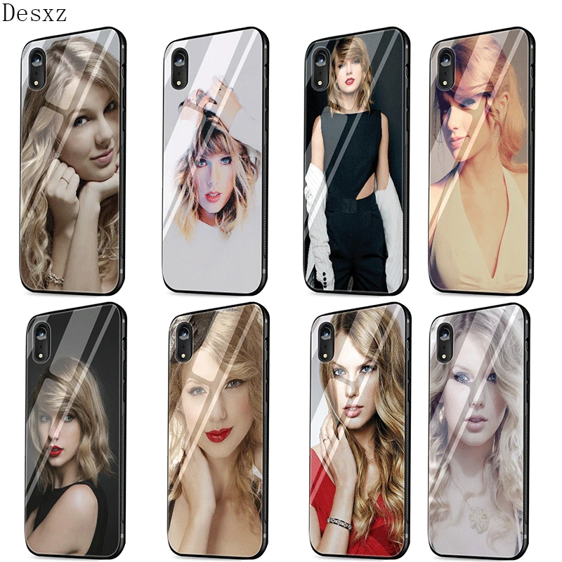 Чехол для мобильного телефона стекло для iPhone XR X XS Max для iPhone 7 8 6 6s Plus 5 5S SE чехол Taylor Alison Swift