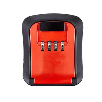 

Multi-Function Key Keeper Spare Keys Safe Storage Box with 4 Digit Password Metal Secret Organizer Box Home Office Key Hidden