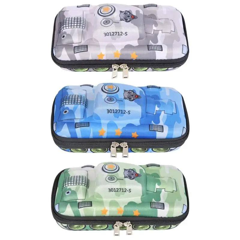 

EVA Creative Tank Car Pencil Case Student Stationery Zipper Storage Pouch Boys Girls Large Capacity Pencil Case School Supplies