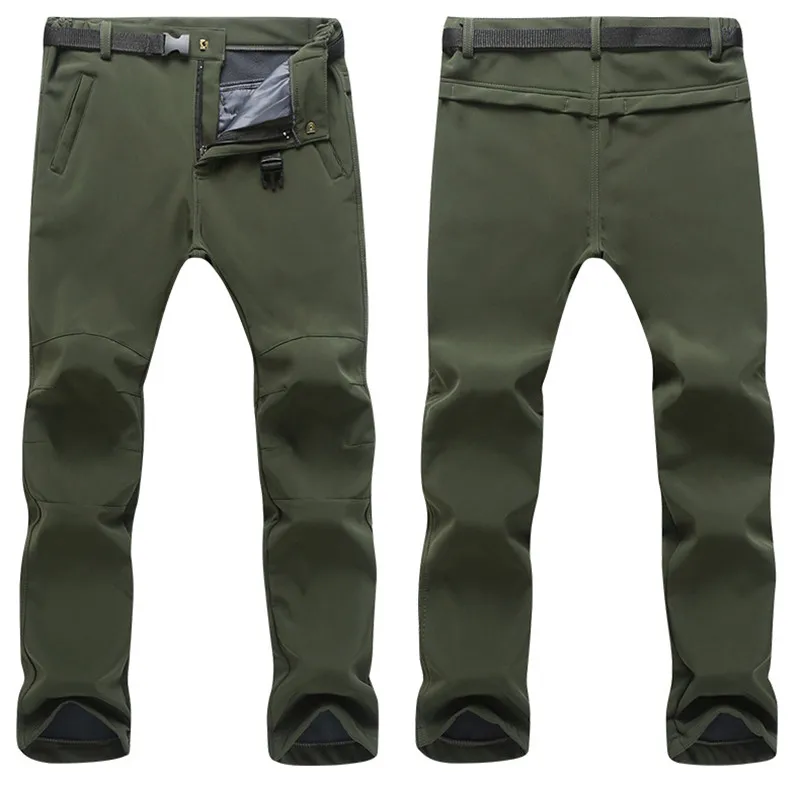 

Men Casual Military Pants Solid Slim Fit Mens Waterproof Cargo Sweatpants 2020 Spring New Joggers Trousers Fleece Skinny Male