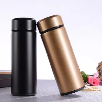 

350ML Simple and stylish portable business men's straight stainless steel vacuum insulated mug Frosted mug gift mug