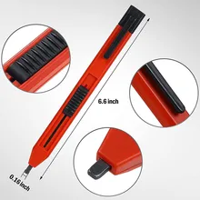 

1 Set Solid Carpenter Tool Pencils Deep Hole Mechanical Pencil With Refill Construction Marker Tool For Scriber Woodworking