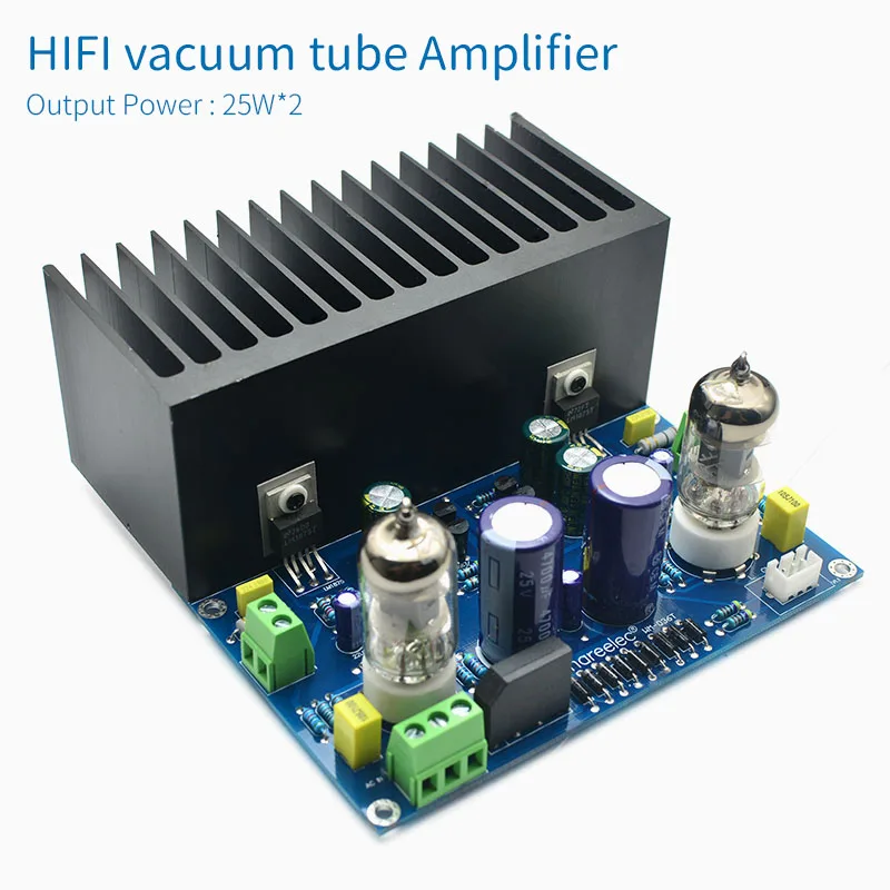 Unisian-placa do Amplificador do Tubo do Vácuo Amplificadores Eletrônicos do Poder da Válvula Kit Faça Você Mesmo Hifi 6j1 Mais Lm1875 25w Mais 25w - Image 6