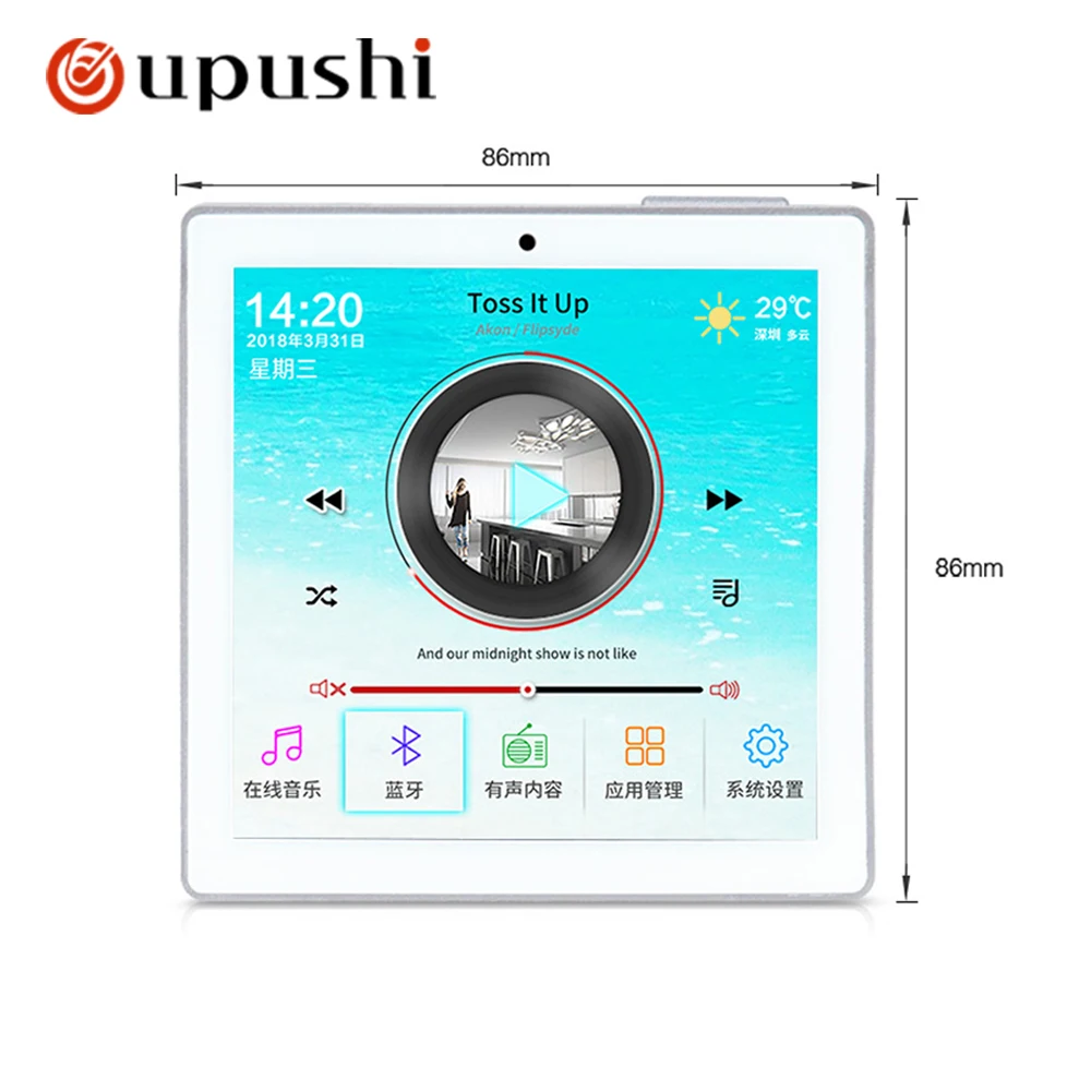  OUPUSHI B5 Audio visual in wall background music controller Bluetooth digital home theater cinema s