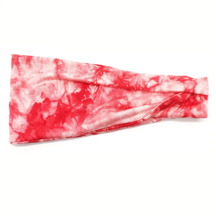 16 Tie Dye Велоспорт Йога Спортивная Повязка от пота мужчины Sweatband для мужчин женщин головные повязки для йоги головы Налобные повязки Спортивная безопасность - Цвет: 16