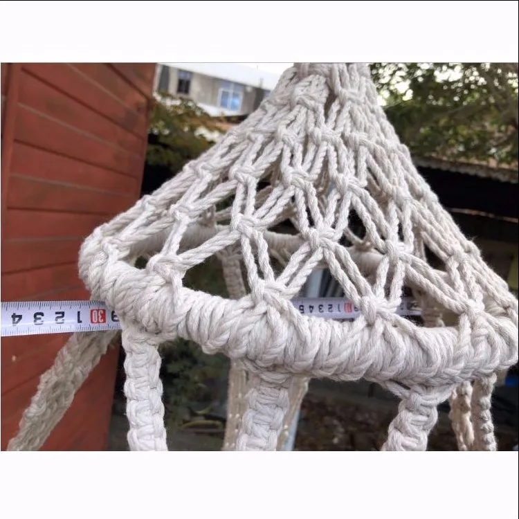 Скандинавские ветровые полые сетки хлопчатобумажная веревка тканая детская корзина реквизит для фотосъемки в помещении кресло-гамак качели