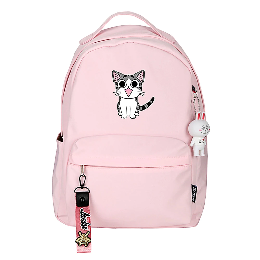 

Cartoon Anime Chi's Sweet Home Backpack Chi Cute Cat Printing Nylon Shoulder Bag Middle School Student Schoolbags Kids Gift