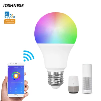 

EWeLink WiFi Smart Bulb 100-245V 9W RGB+CCT Smart Lamp Bulb Voice Control Work With Alexa Google Home Smart life Home Gadgets