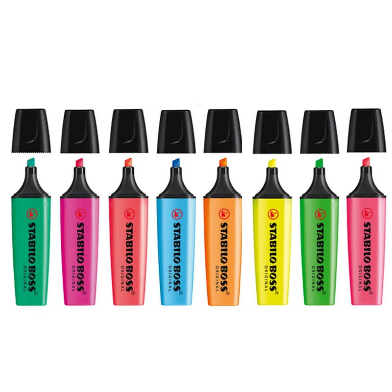 Text marker - STABILO BOSS ORIGINAL - 10er Pack- with ten different colors  Highlighting pen