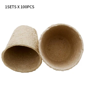 

20/50/100PCS Vegetable Seeds Flowerpot Vegetable Fruit Pots Biodegradable Pulp Tool Nursery Tray Pot Cup Garden Supplies
