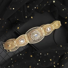 Новая модель выдалбливают цветы марокканские Модные Свадебные ремни с кристаллами Серебряный кафтан пояс для Абайи