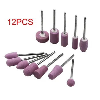 

Nail Polishing Head high bond strength not easy to fall off High hardness strong toughness 3M handle design 12 pcs