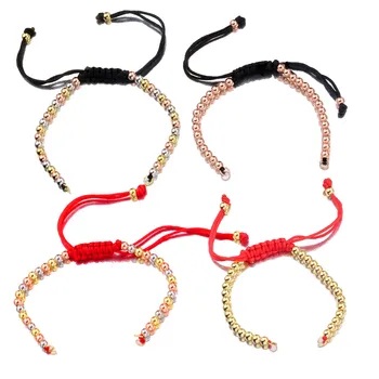 

DIY Bracelet Making Supplies Gold/Silver Color Adjustable Red/Black Thread Slider Connect Metal Chain Accessories Wholesale