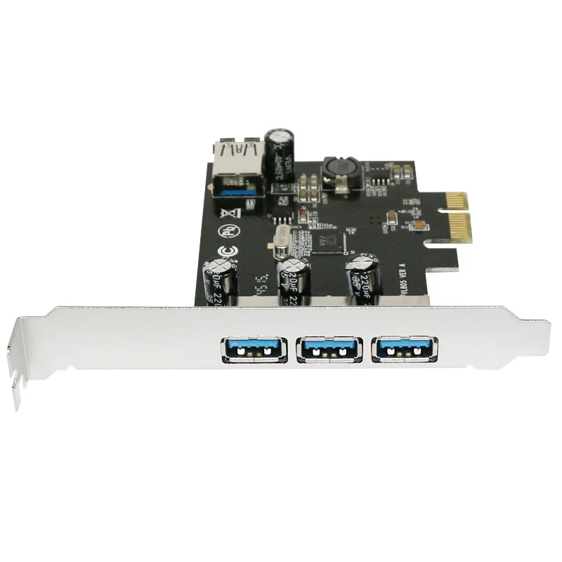 Новый USB 3 0 (3 + 1) внешних 1 внутренних порта PCI E expercs PCIE контроллер переходная карта