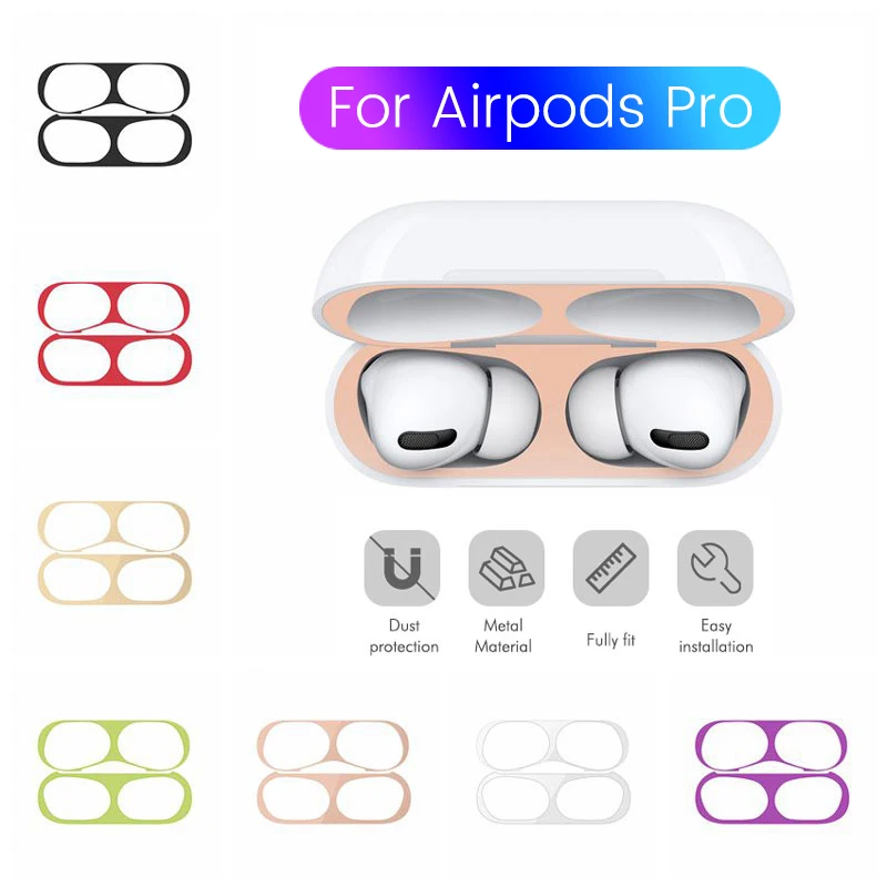 Пылезащитный чехол для AirPods 3 Apple Pro наклейка на Защитная пленка наушников с