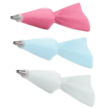 

For Icing Nozzle + Converter + Pastry Bag DIY Stainless Steel Cream Cookie Cake Baking Tools Decorating Tip