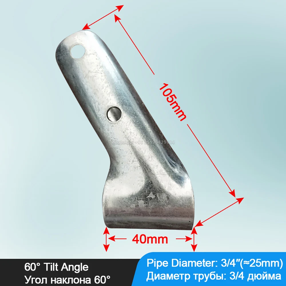 6 Morsetti Per Serra In Acciaio Zincato - Per Tubi Ø 2.5 Cm, Con Bulloni, Per Costruzione Serre E Tetti - Foto 7