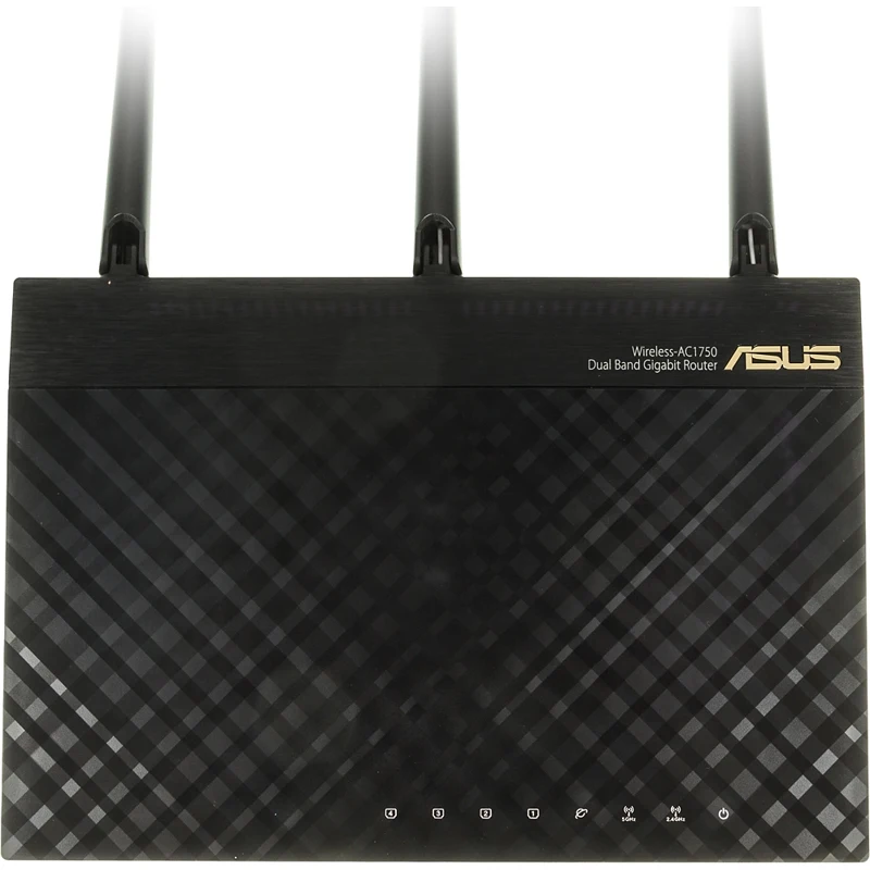 Роутер беспроводной Asus RT-AC66U AC1750 10/100/1000BASE-TX/4G ready черный