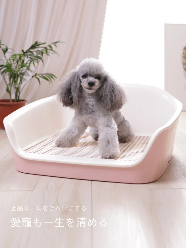 

Dog Litter Box Automatic Flushing Dog Bedpan with Drawer Type Pet Dog Toilet Plastic Cat Toilet Training Pet Cat Toilet