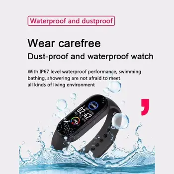 

2020 New M5 Sport Fitness Tracker Smartband Smart Bracelet Blood Pressure Heart Rate Monitor Smart Band Wristband Men Women