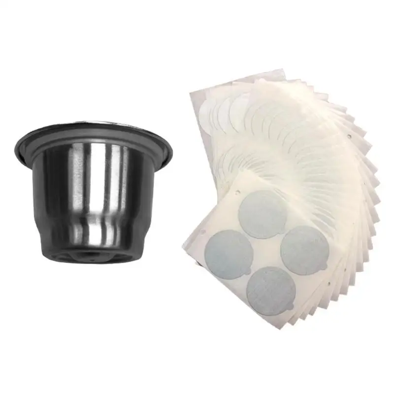 1Pcs Stainless Steel Reusable Coffee Capsule Cup Strainer Filter for Nespresso High Quality Coffee Accessory - Цвет: 1Pcs