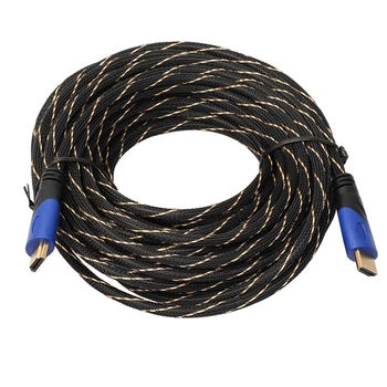 

49.2ft Braided HDMI Cable Gold Plated Connection V1.4 1080P HD AV Cable