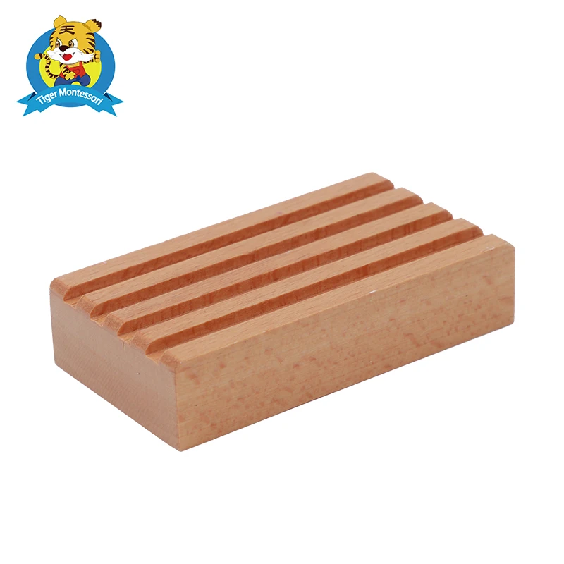 

wholesale professional montessori material wooden educational toy Holder for 4 Pencils L042