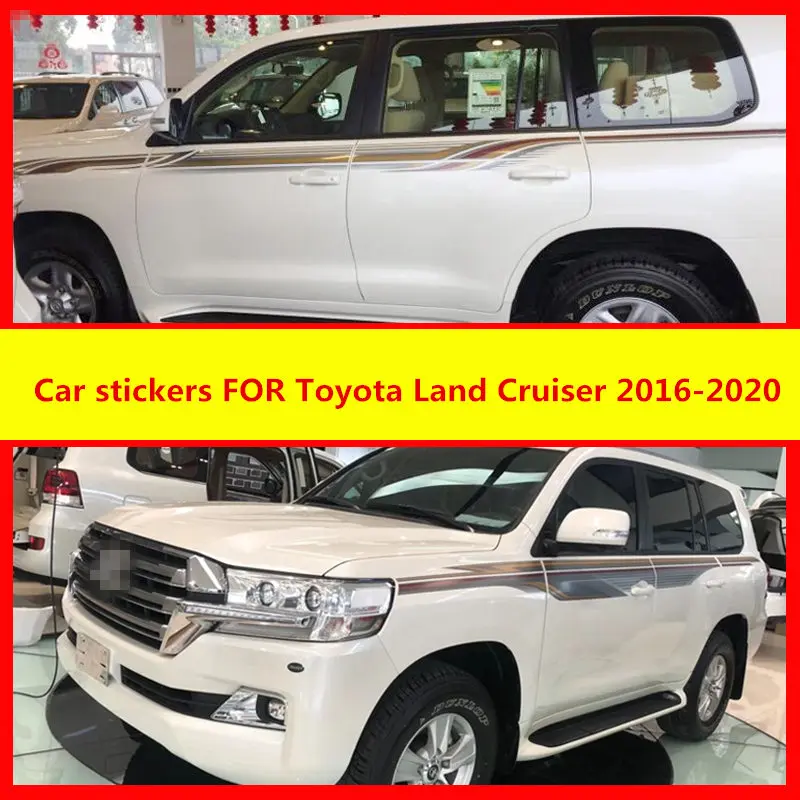 

FOR Toyota Land Cruiser 2016-2020 car stickers sports decals on both sides of the body Land Cruiser modified stickers
