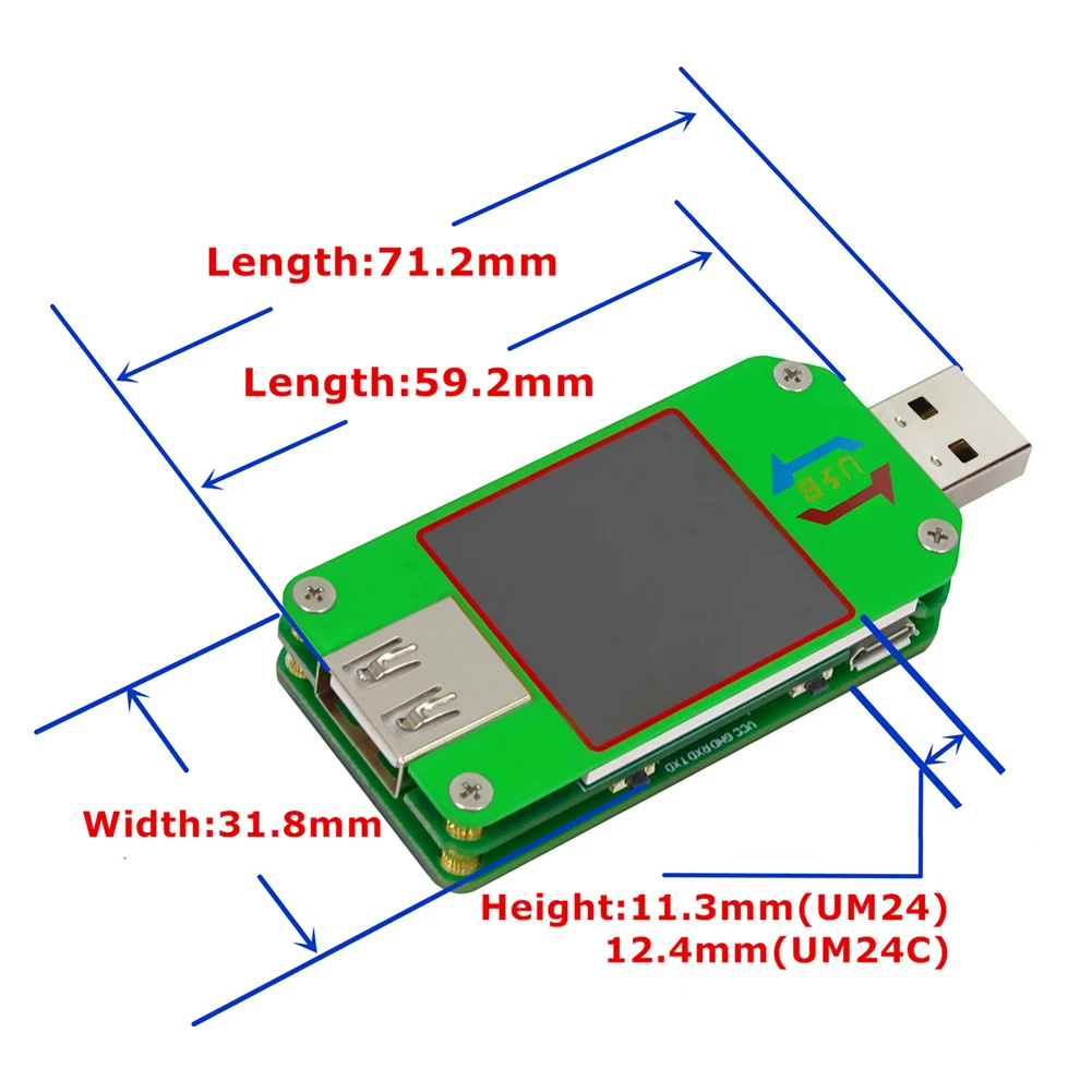 UM24 UM24C APP Usb Тестер измеритель мощности постоянного тока цифровой вольтметр вольт метр power Bank ваттметр тестер напряжения доктор детектор