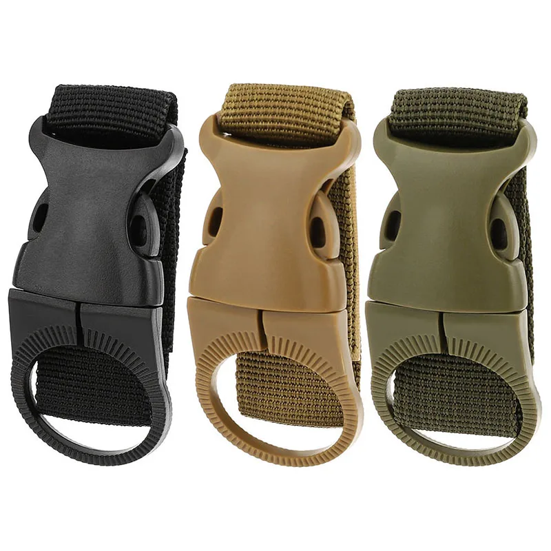 

3pcs Outdoor Multi-functional Mineral Water Clip/portable Water Bottle Buckle/tactical Nylon Ribbon/ Mountaineering Deduction